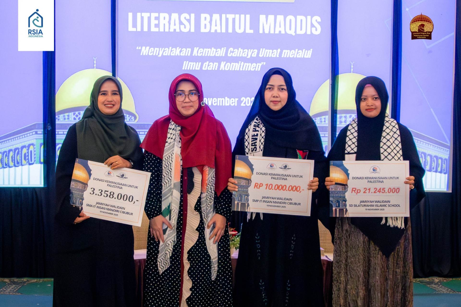 RSIA Indonesia Terima Donasi dari SD Silaturahim, SMP dan SMA Insan Mandiri Cibubur